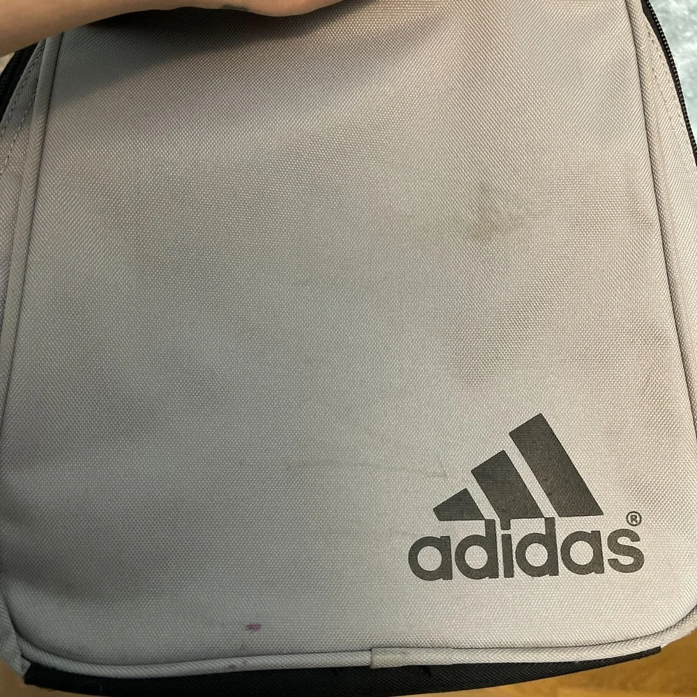 Adidas Men Defender 3 Stripes Gym Training Duffel Bag Padded Carry Handles Black